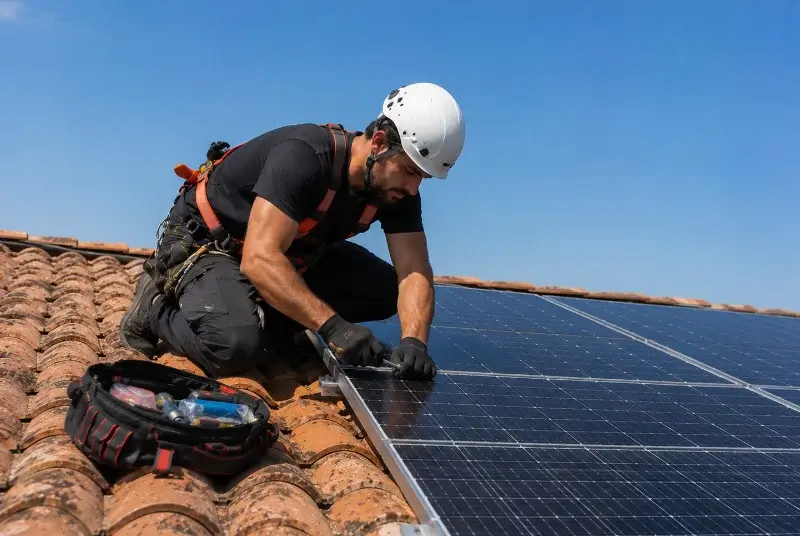 Maintenance et monitoring de panneaux solaires à Vendres